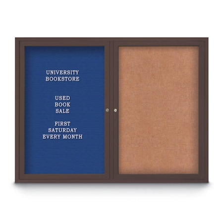 United Visual Products Corkboard, 18"x24", Rubber/Black UV401PLUS-BLACK-RUBBER